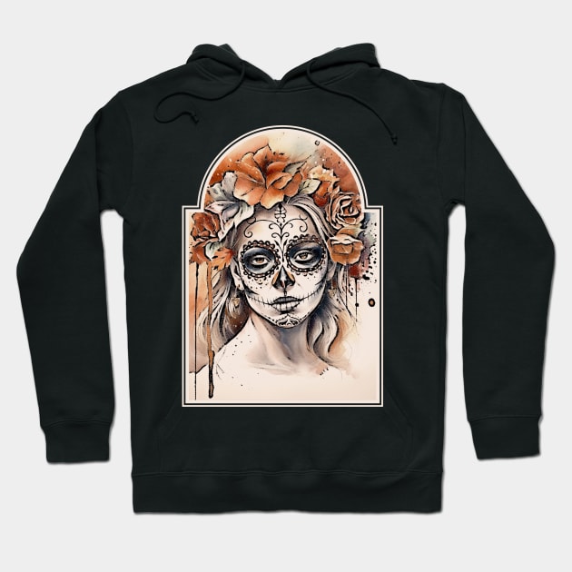 Day of the Dead Girl Hoodie by Solutionoriginal